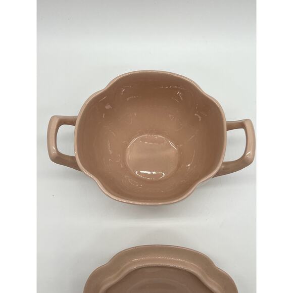 Vintage Johnson Bros. England Rosedawn Pink Art Deco Sugar Dish Bowl w/ Lid - Picture 6 of 8